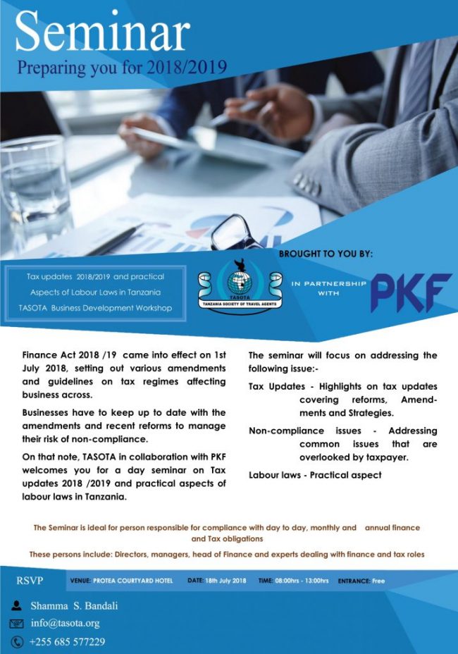 Tasota-PKF Seminar PROTEA COURTYARD